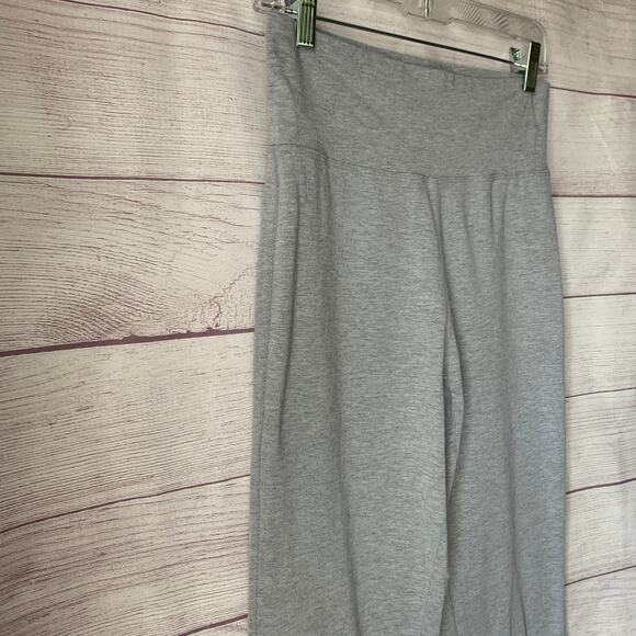 Vintage Mossimo Stretch Light Gray Capri Pants High Waisted Cotton Blend Size M - Picture 9 of 12